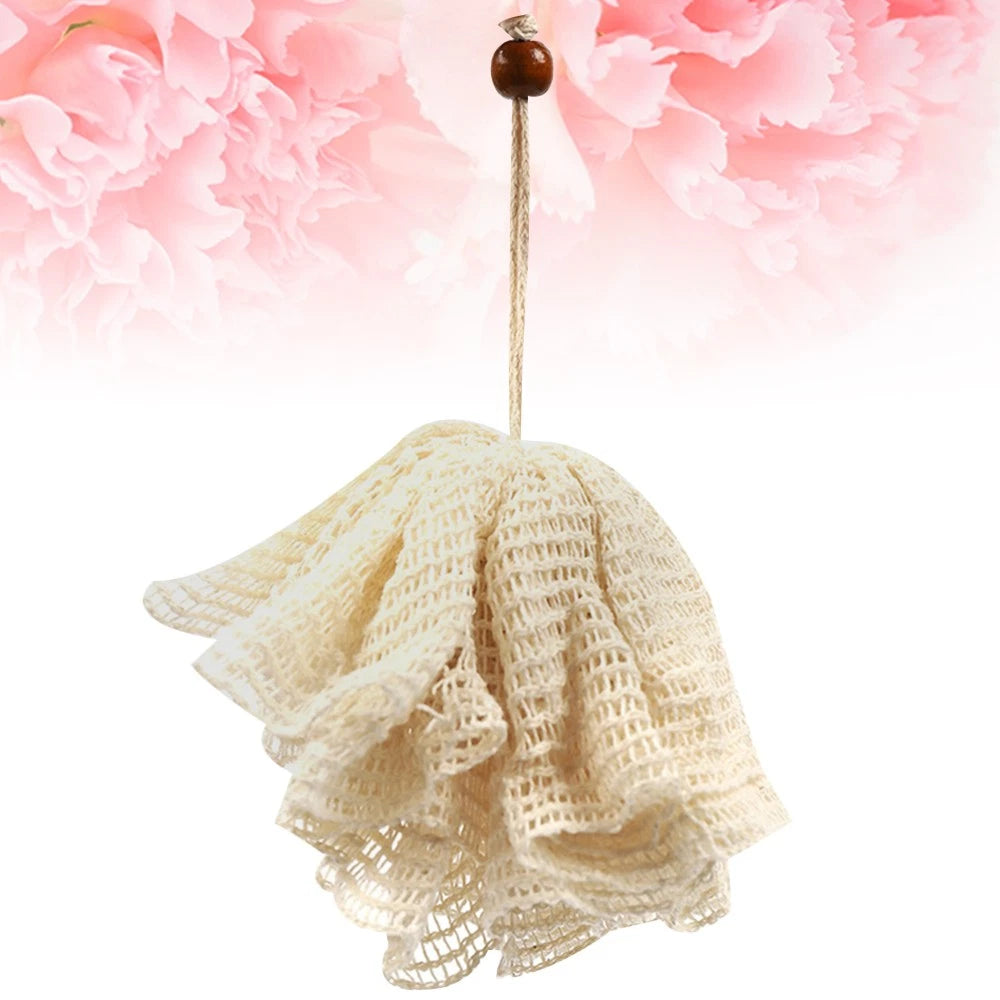 Bath Flower Towel Shower Brush for Body Bathroom Brushes Mesh Ball