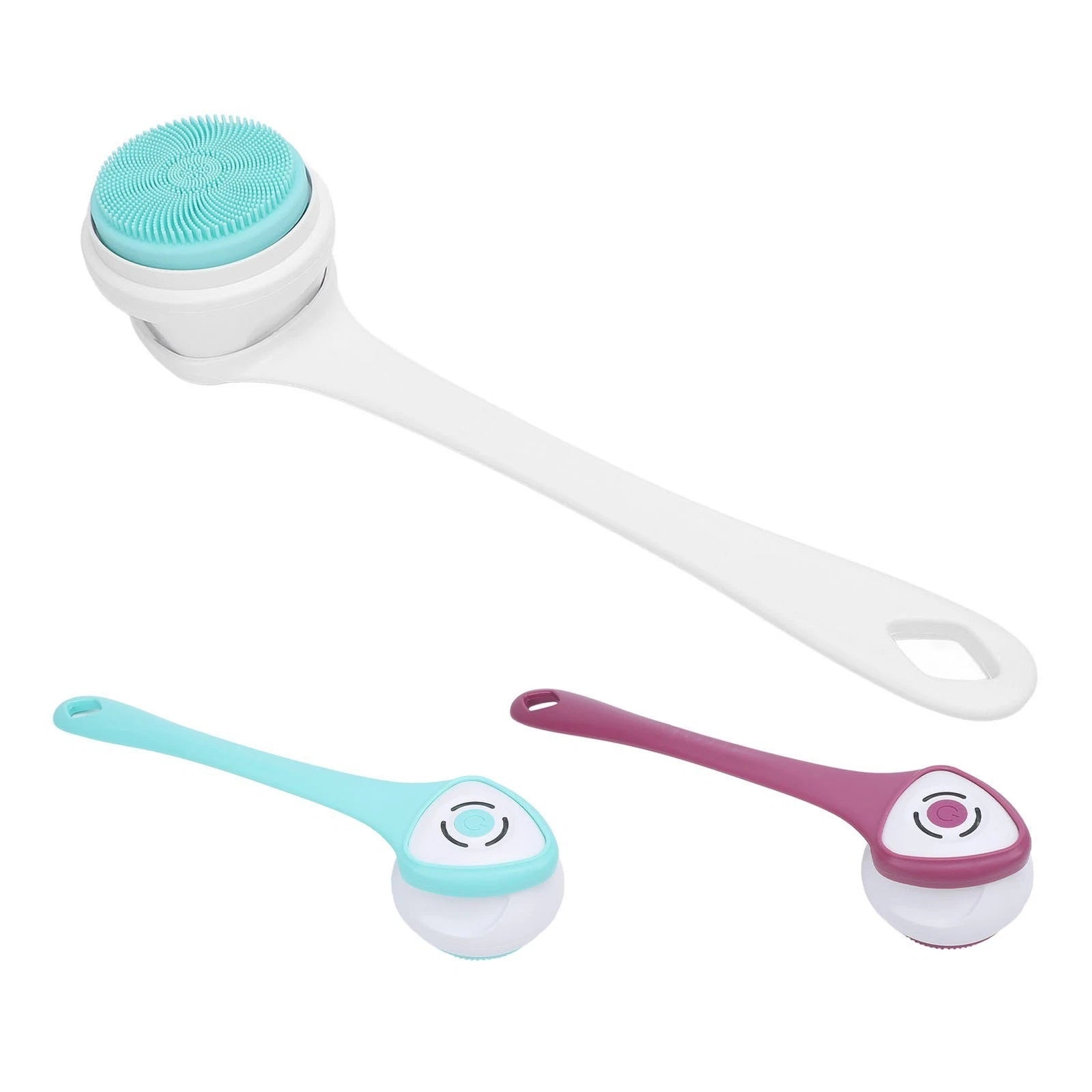 Electric Body Brush Multifunctional Long Handle Shower Brush Water Resistant
