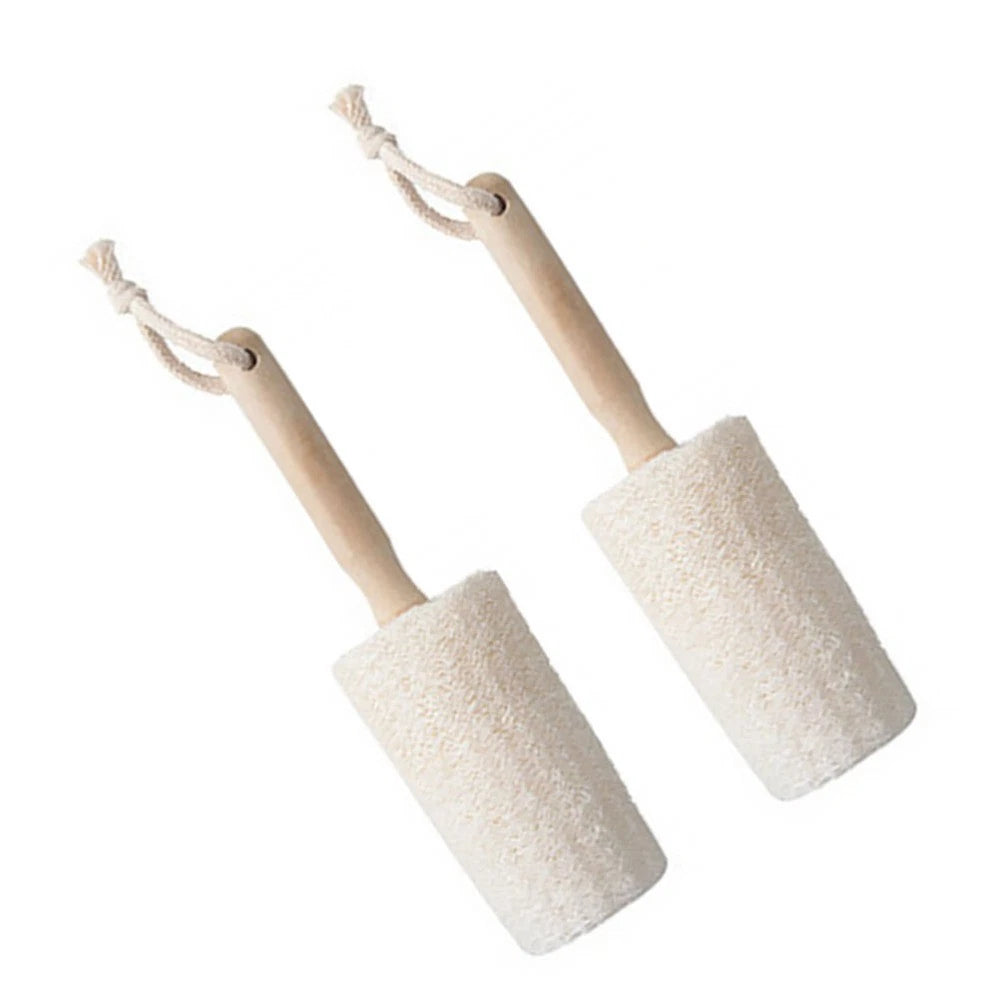 2Pcs Loofah Back Scrubber Loofah Shower Brush for Natural Exfoliation
