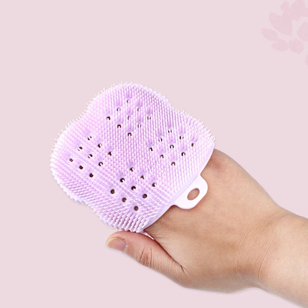 2pcs Shower Brush Practical Massage Brush Creative Bathing Scrubber Body