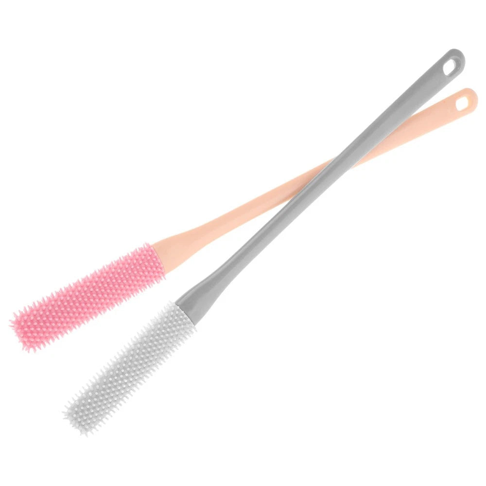 2Pcs Multi-functional Handle Toe Scrubber Brush for Shower Foot Cleaning