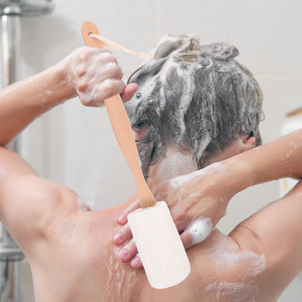Handle Loofah Back Brush for Bathing Exfoliating Scrubber