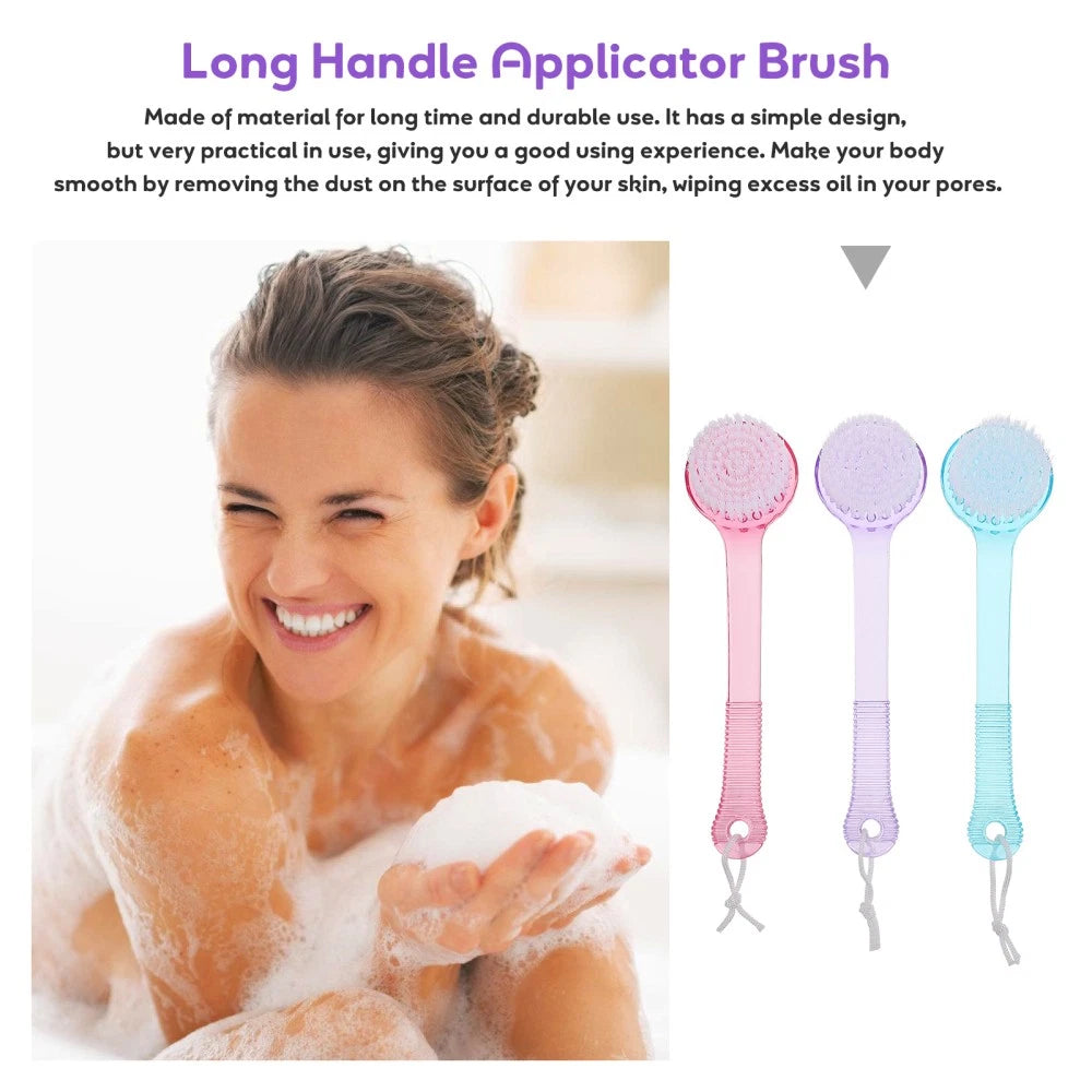 3 Pcs Bath Brush Multi-functional Exfoliating Bathroom Scrubbing
