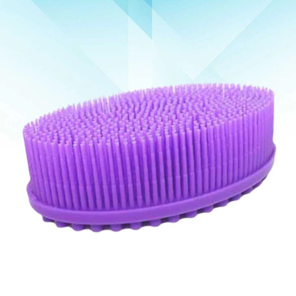 2 PCS Bath Brush Body Scrubber Silicone Exfoliator Baby Washing Bathing