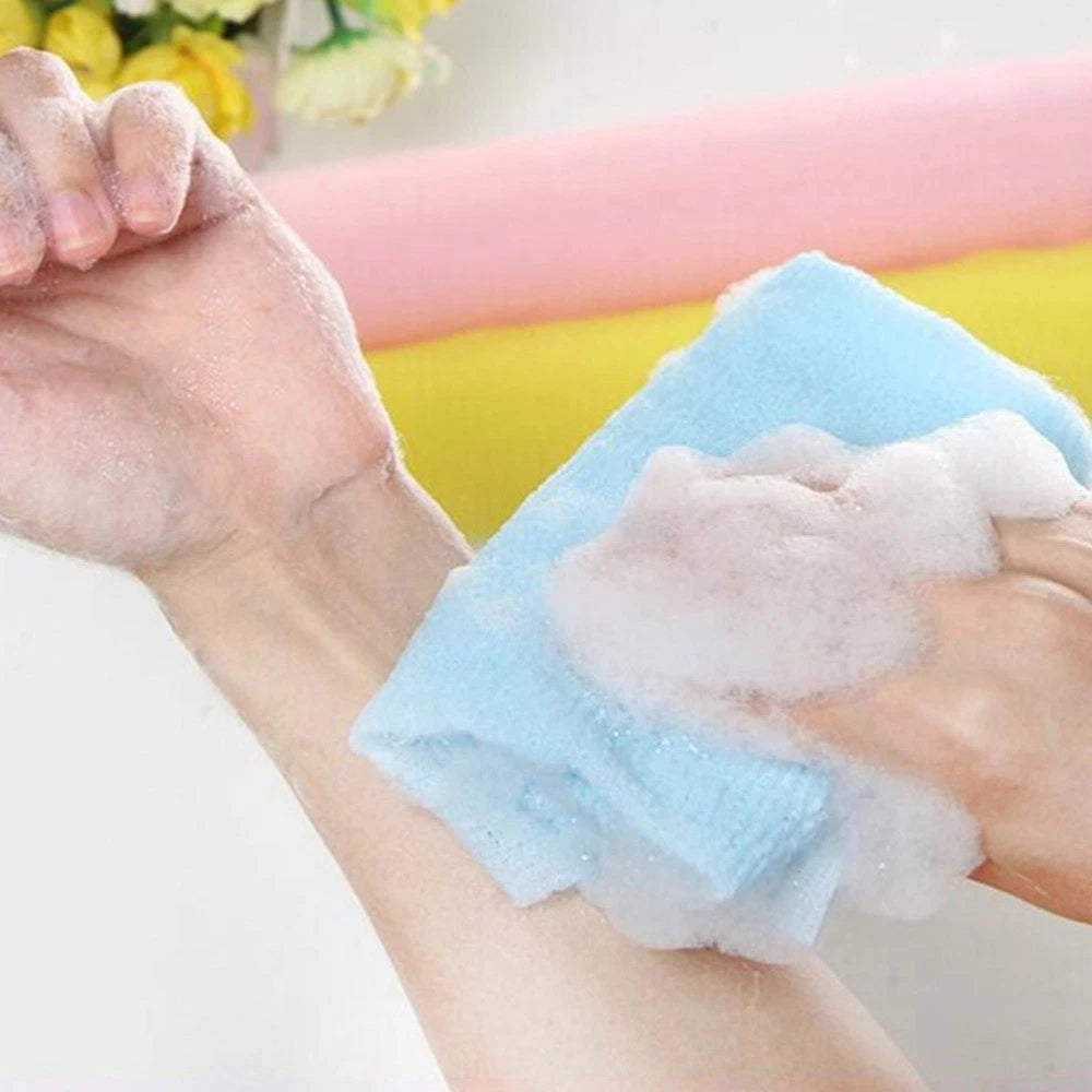 8 Pcs Back Scrub Foam Towel Exfoliator for Shower Bath Scrubber Body Brushes