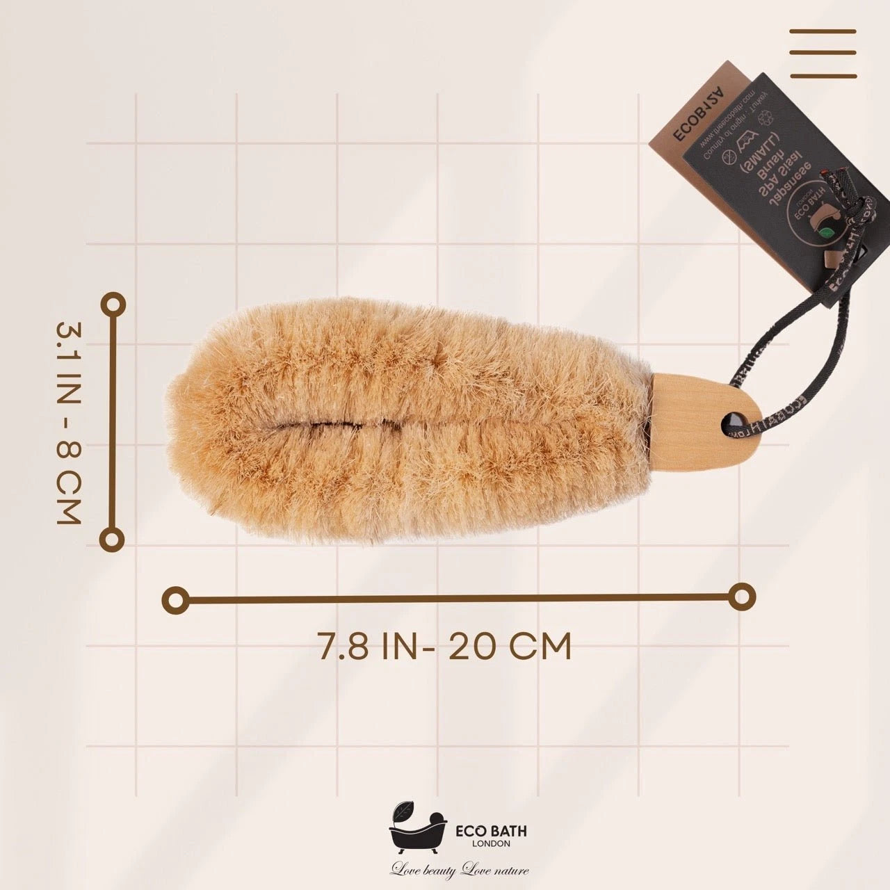Japanese SPA Sisal Brush