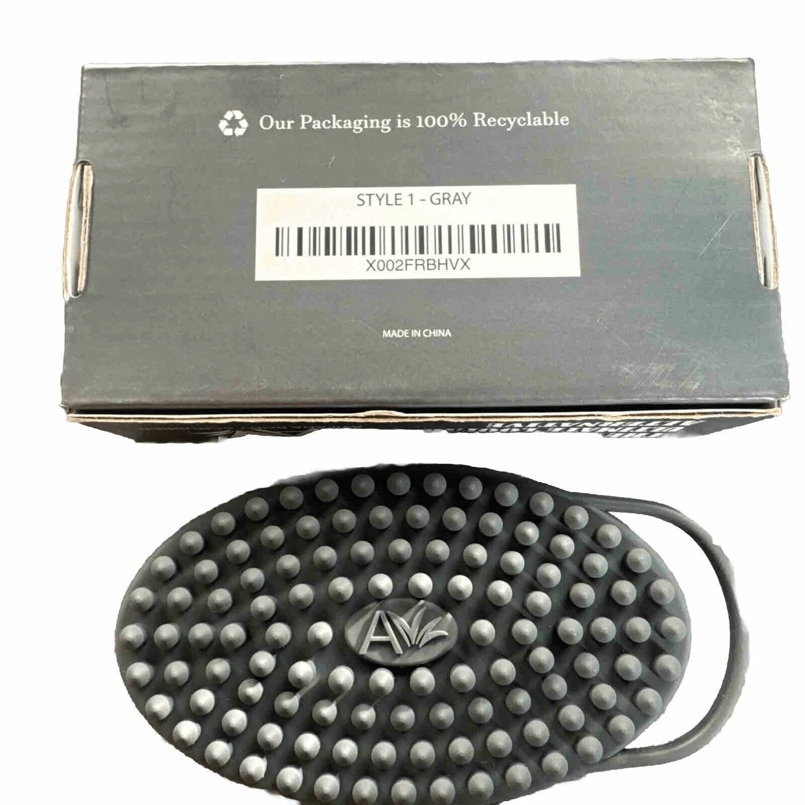 Brand New Avilana Exfoliating Silicone Body Scrubber,  Gray. FREE SHIPPING