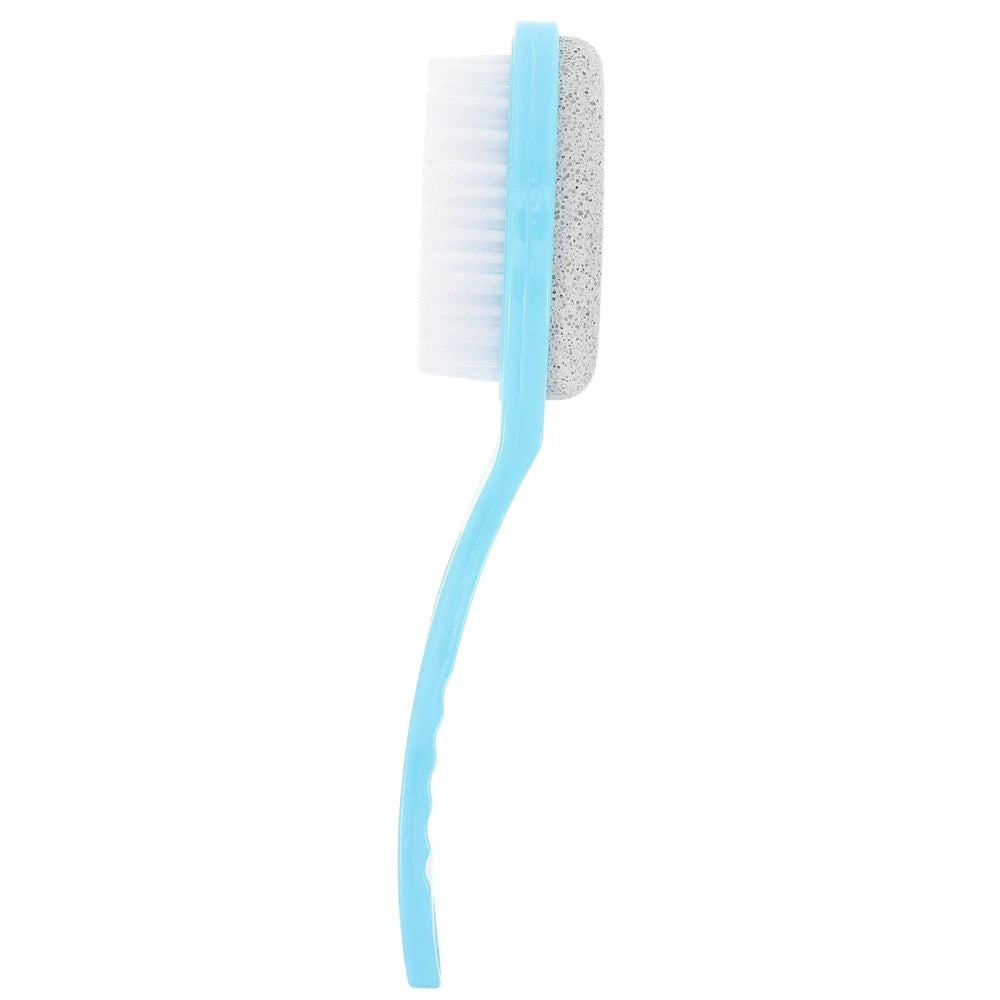 Foot Brush with Plastic Handle (Random Color) Bristle foot brush
