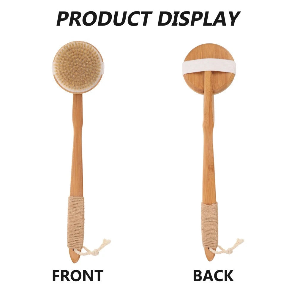 Removable Bath Brush Elderly Man Accessible Shower Scrubber Back