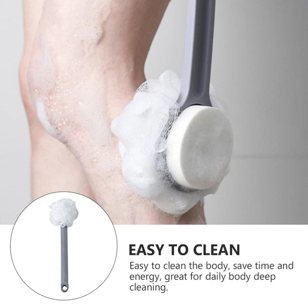 Long Handle Bath Brush Body Exfoliator Scrubber Handled Shower for