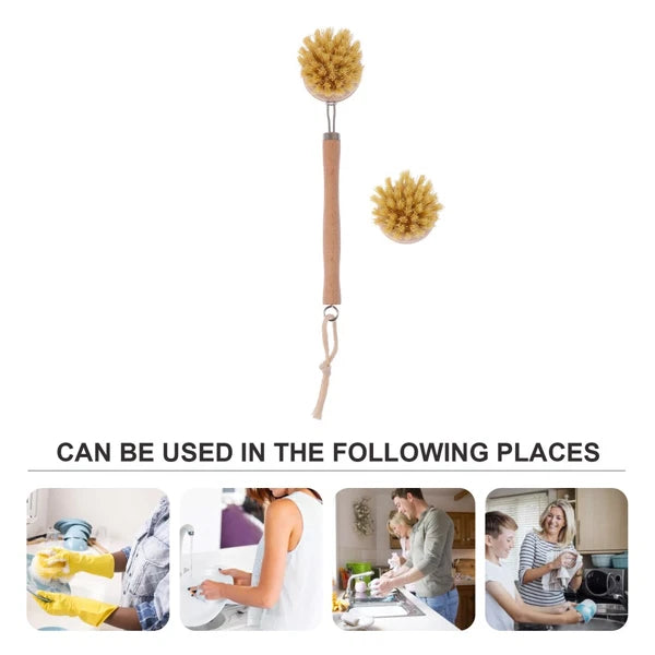 2 Pcs Cleaning Brush Long Handle Body Bathing Accessories