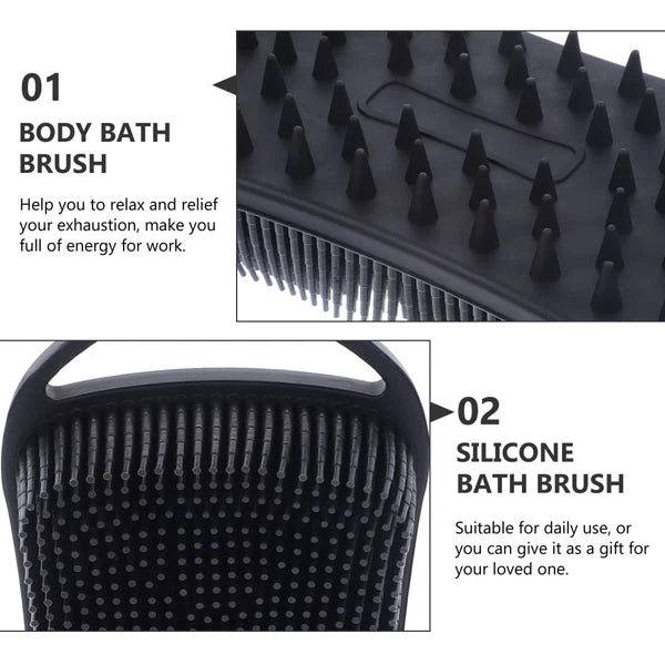 Bath Exfoliating Shower Brushes Body Scrubber Silicone