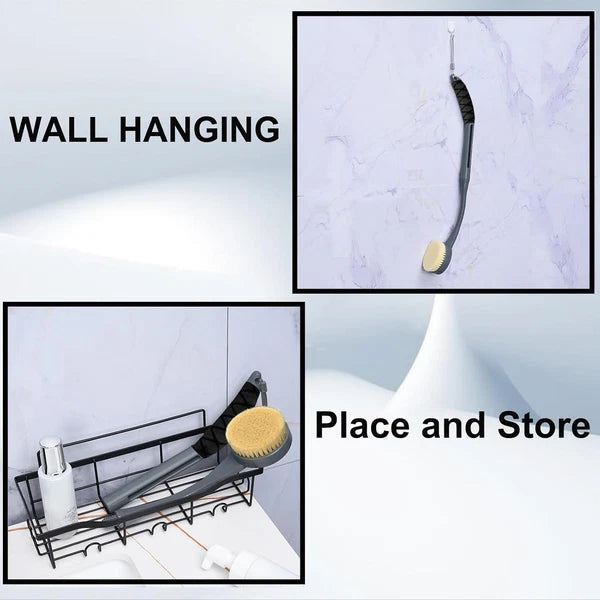 Back Scrubber for Shower,20.5" Bath Brush Long Handle for Deep Cleaning,Back Bru