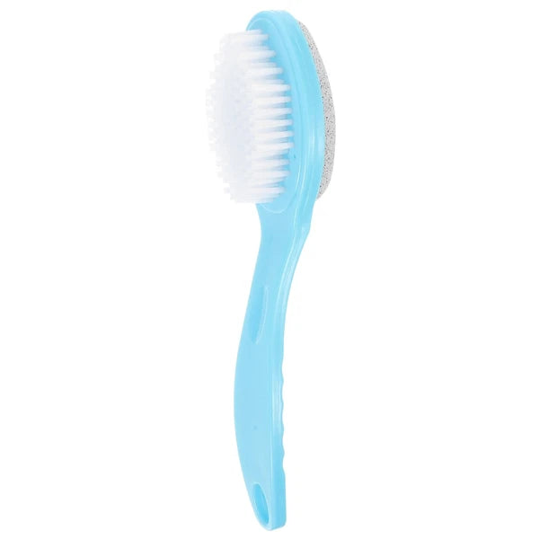 Foot Brush with Plastic Handle (Random Color) Bristle foot brush