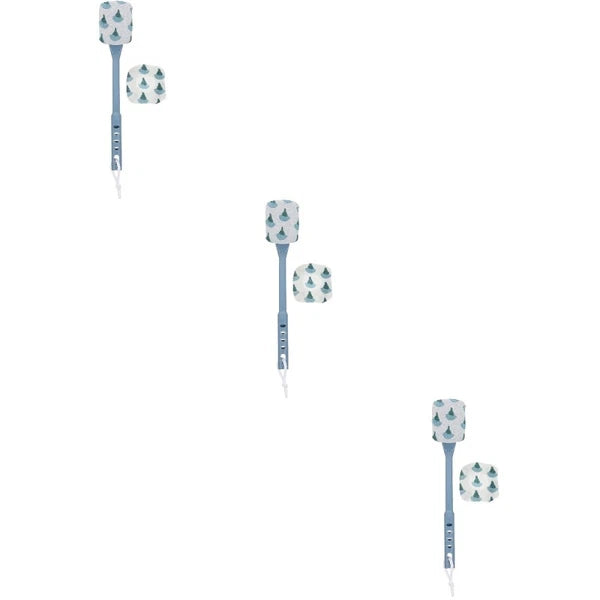 3 pcs Household Bath Brush Practical Shower Brush Back Cleaning Brush for