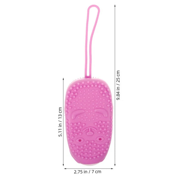 Automatically Soak Bath Scrub Silicone Bath Brush Without Soap Purple bath brush