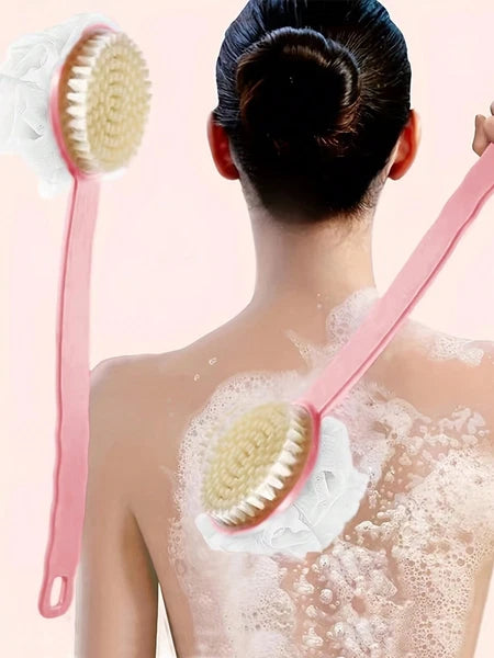 Long Handle Shower Bath Body Brush With Soft Bristles Back Massage Scrubber