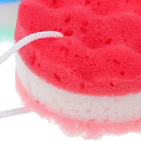 3 Pcs Bath Shower Double Sided Sponge Exfoliating Cleaning Body Scrubber