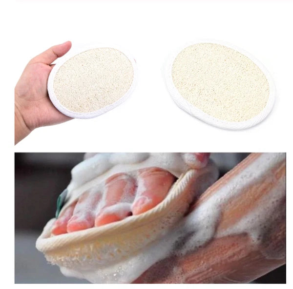 Exfoliating Loofah Pads Natural Luffa Loofa Body Sponge Scrubber Brush hand held