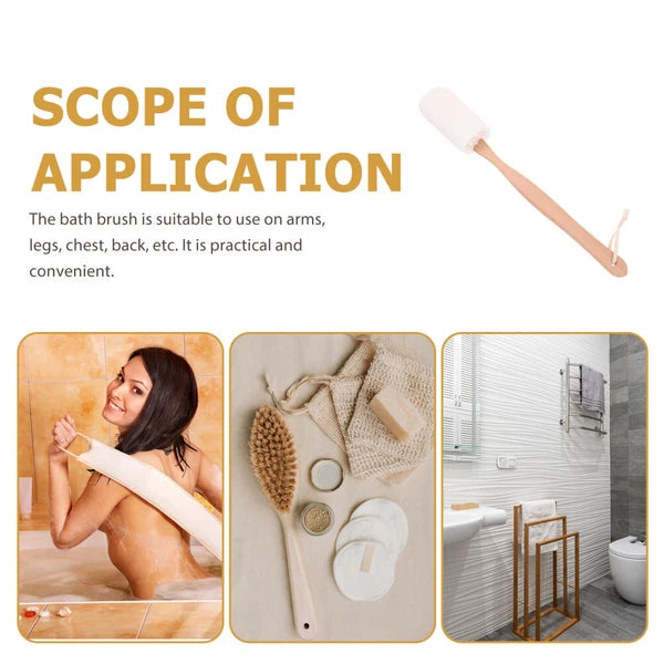 Handle Loofah Back Brush for Bathing Exfoliating Scrubber