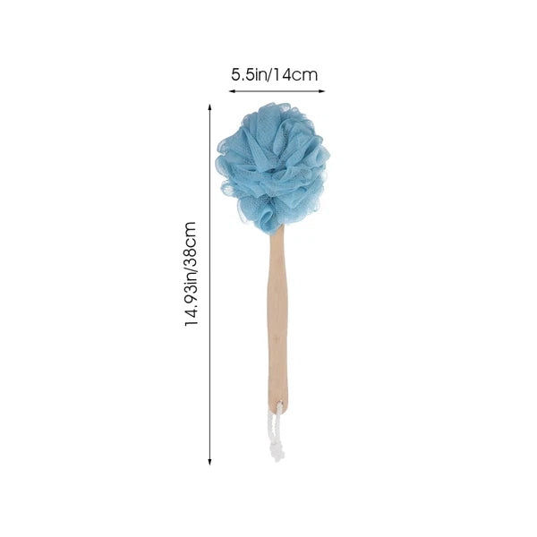 2 Pcs Man Bath Brushes for Shower Bathing Women with Long Handle