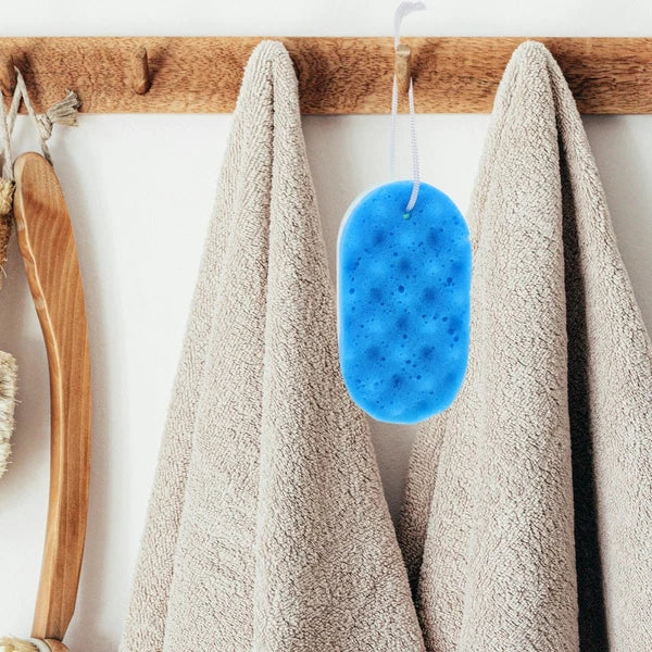 3 Pcs Bath Shower Double Sided Sponge Exfoliating Cleaning Body Scrubber