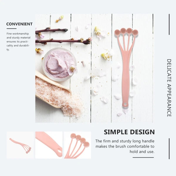 2 Pieces Exfoliating Bath Brush Shower Tool Back Scrubber for Body