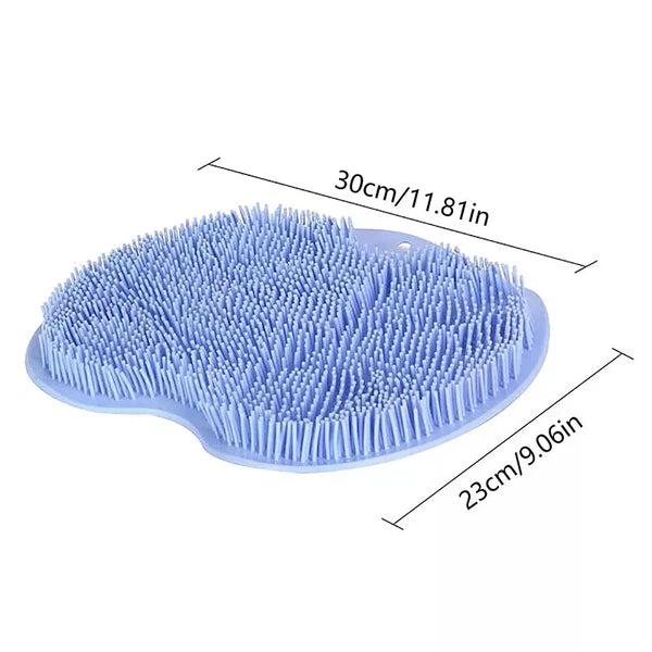Silicone Rub Back Brush Non-slip Wash Foot Pad  with Sucker Massage Shower Mat