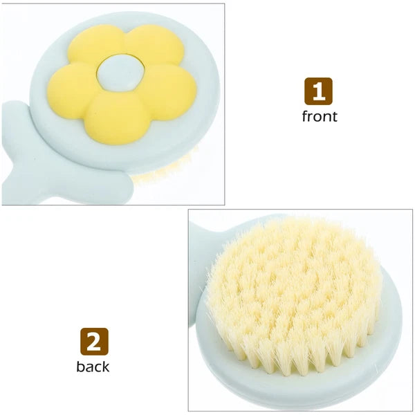 Flower Bath Brush Back Scrubber for Shower Exfoliating Body with Handle