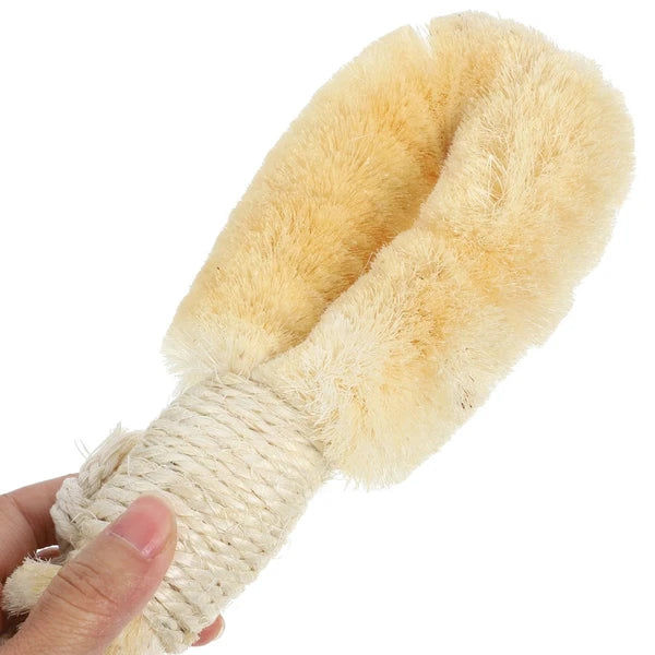 Sisal Shower Brush Body Exfoliator Scrubber Exfoliating Back Bath
