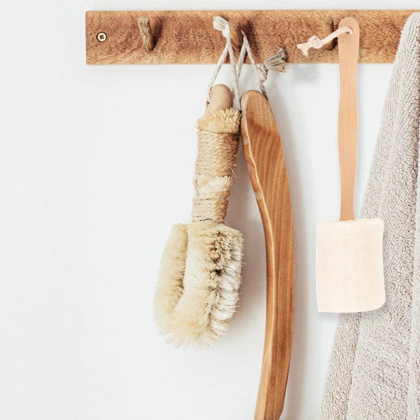 Loofah Shower Brush Natural Back Scrubber Exfoliating Bath Accessories