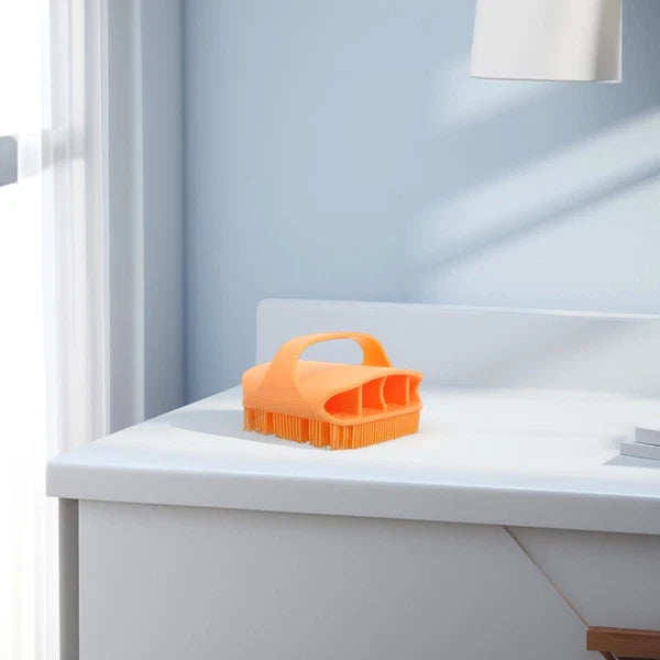 Silicone Bath Massage Brush Man Bathing Back Scrubber for Shower Men