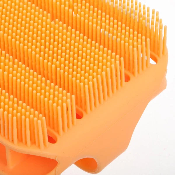 Silicone Bath Massage Brush Man Bathing Back Scrubber for Shower Men