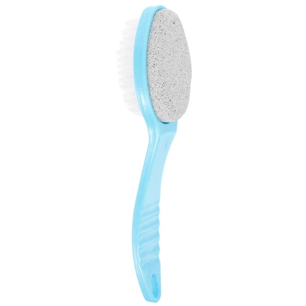 Foot Brush with Plastic Handle (Random Color) Bristle foot brush