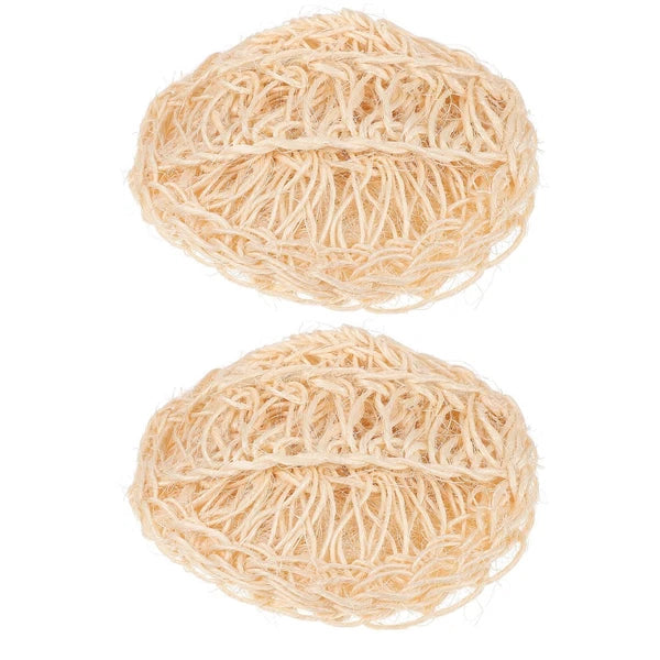 2 Pcs Sisal Bath Brush Cleaner Back Cleaners Mother Man Shower Body Scrubber