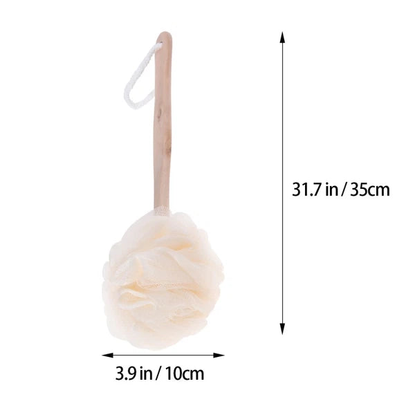 Long Handled Loofah Bath Sponge Brush Exfoliating Shower Scrubber for Adults