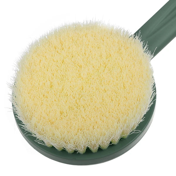 1Pcs Body Bath Brush Back Scrubber Massage for Shower with Long Handle PP Green