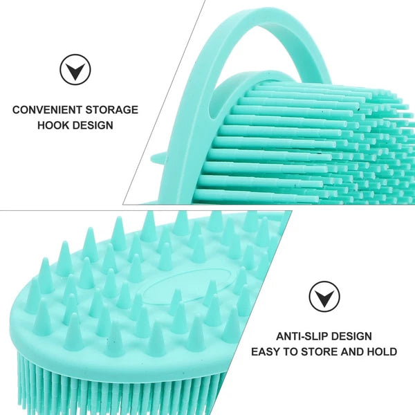 Bath Brush Work Double-sided Silicone Cleaning Body Brushes for Shower