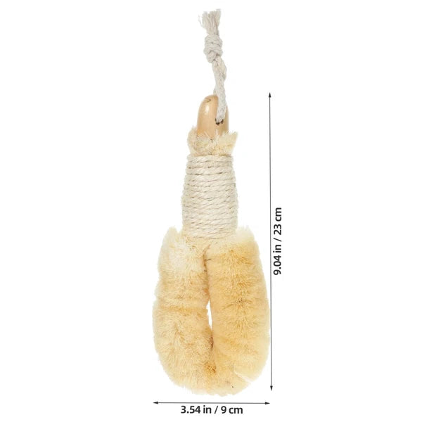 Sisal Shower Brush Body Exfoliator Scrubber Exfoliating Back Bath
