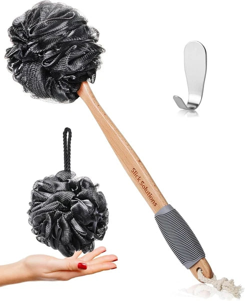Loofah with Handle Loofah Back Scrubber Back  Loofah Brush on A Stick NEW