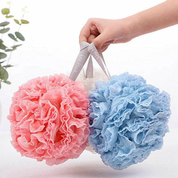 Loofah Ball Mesh Sponge Scrubber Scrunchie Shower Soft Bath Body Brush Buffer AU