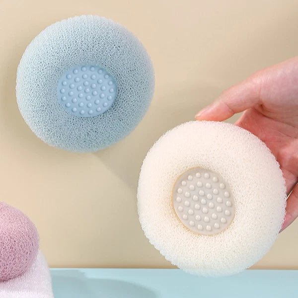 3 Pcs Bath Brush Scrubbers Shower for Mesh Puff Accessories