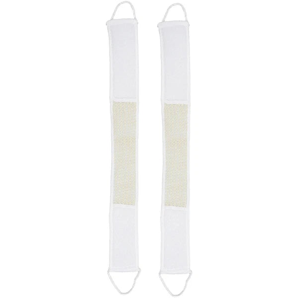 2Pcs Bath Body Brush Back Scrubber Strap Body Washer Shower Back Exfoliator