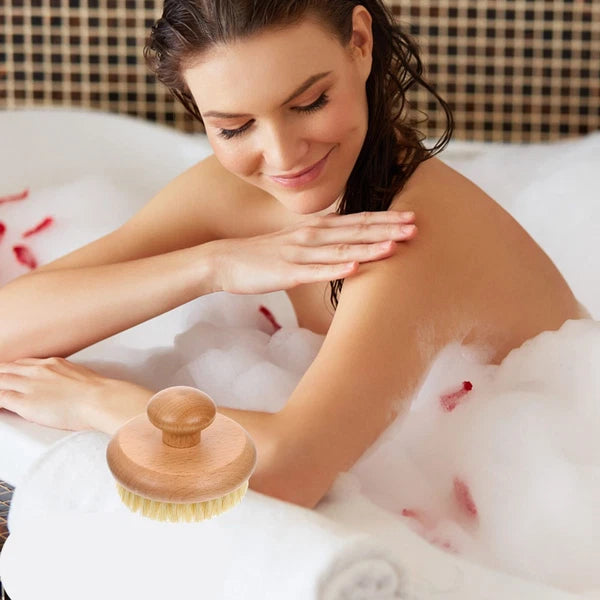 Bath Scrubber Back Exfoliator for Shower Dry Body Brushes Bathing