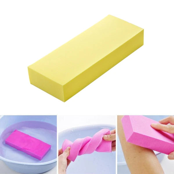 3 Pcs Sponge Cotton Exfoliating Brush Body Scrubber Skin Moisturizer