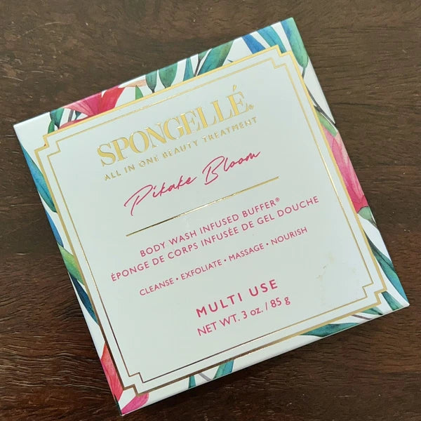 3x Spongelle Body Wash Infused Buffer PIKAKE BLOOM   (Set Of 3)   NEW in Boxes