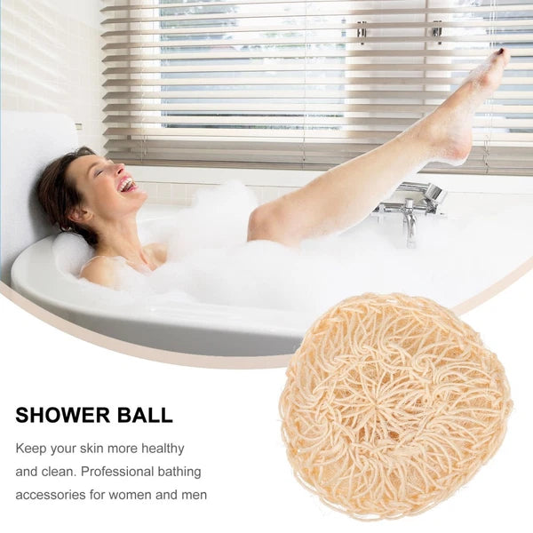 2 Pcs Sisal Bath Brush Cleaner Back Cleaners Mother Man Shower Body Scrubber