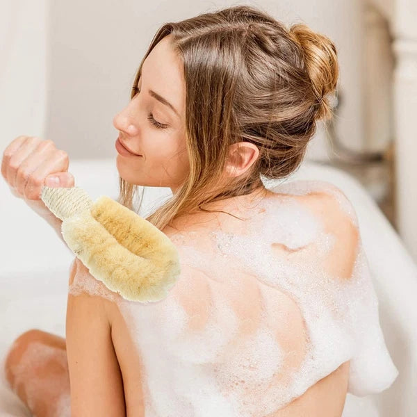Sisal Shower Brush Body Exfoliator Scrubber Exfoliating Back Bath