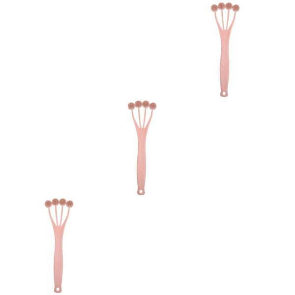 3 Pack Exfoliating Bath Brush Body Shower Scrubber Long Handle for