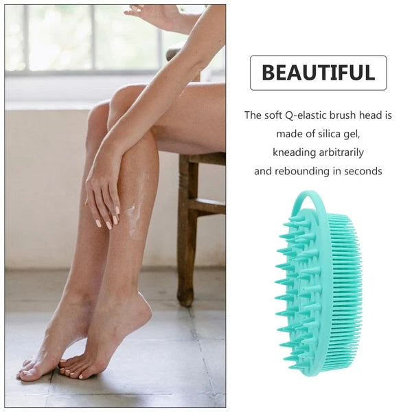 Bath Brush Work Double-sided Silicone Cleaning Body Brushes for Shower